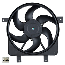 Электровентилятор охлаждения для автомобилей 2170 Приора (с кожухом) A/C-