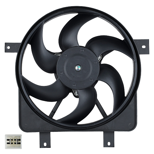 Электровентилятор охлаждения для автомобилей 2170 Приора (с кожухом) A/C-