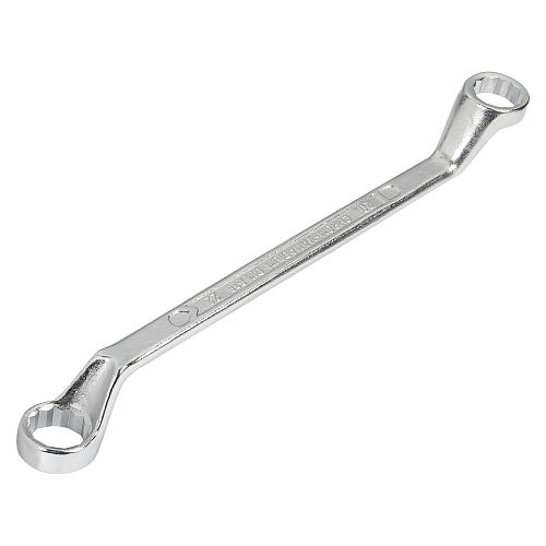 Ключ накидной с изгибом 20х22мм, пласт.подвес