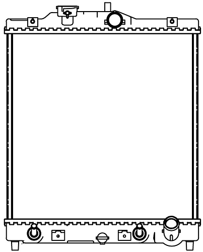 Радиатор охлаждения для автомобилей Civic V (91-)/Civic VI (95-)/HR-V (98-) AT