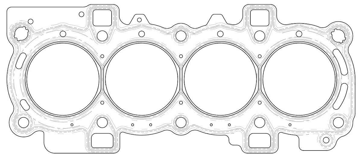 Прокладка ГБЦ для а/м Ford Focus II (05-)/Ecosport (13-) 1.6i