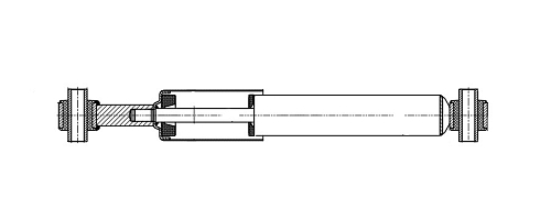 Амортизатор кабины для автомобилей КАМАЗ 5490 / Mercedes Axor (04-) (302 / 372 12х50 12х50 O/O)