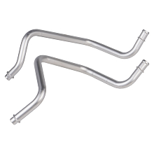 Патрубки отопителя для автомобилей ГАЗель Next/ГАЗон Next (клим. блок тип Рикор) (алюм.) (комплект, 2шт.)