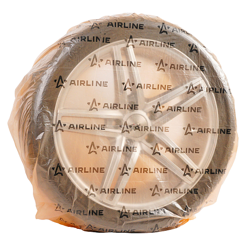 Пакеты для колес R12-17, 4 шт в рулоне, 100х100 см, 17 мкм, оранж.