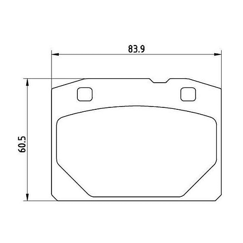 Колодки тормозные дисковые передние (керамические) для автомобилей Лада 2107 [серия PRO]