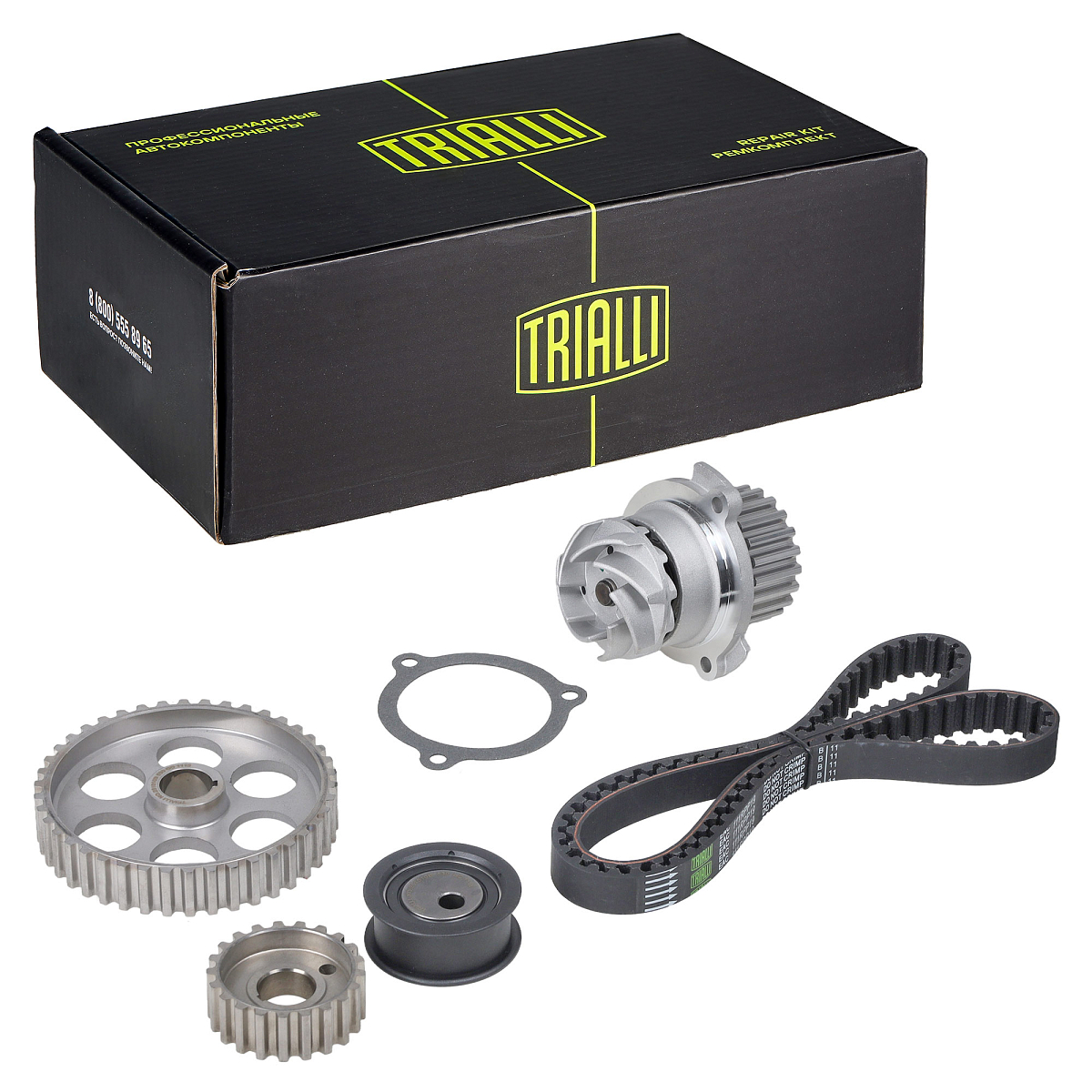 Ремкомплект ГРМ для автомобилей Лада 2108 (помпаLUZAR/ремень/1 ролик/шестерни распредвала и коленвала)