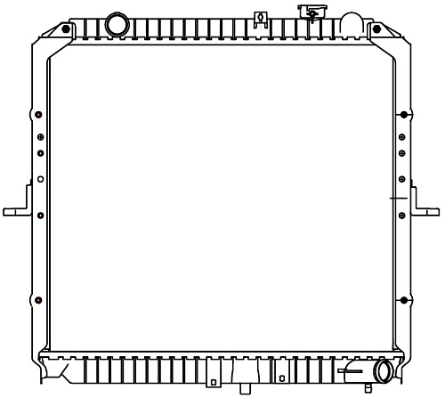 Радиатор охлаждения для автомобилей Kia K-Series (Bongo) (99-)/(04-) 2.5D