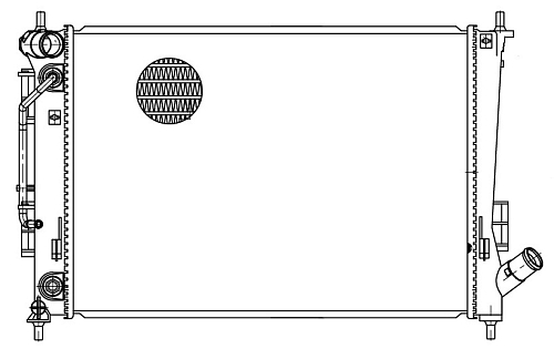 Радиатор охлаждения для автомобилей Creta (15-) AT
