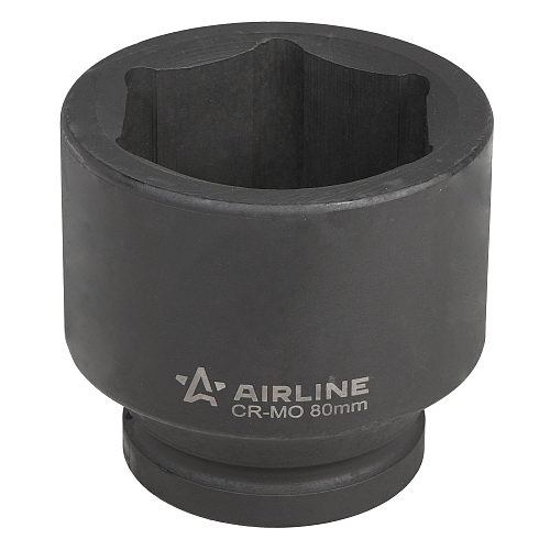 Головка ударная торцевая 1-1/2"DR шестигранная 80мм, L=100мм