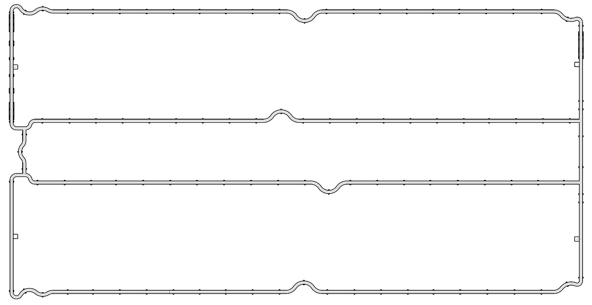 Прокладка клапанной крышки для а/м Ford Focus I (98-)/Mondeo II (96-) 1.8i/2.0i