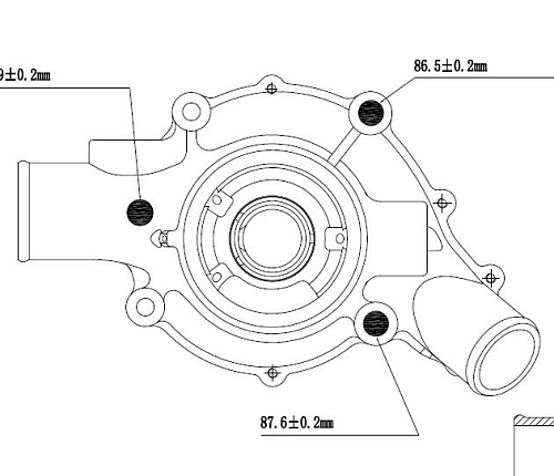 Насос водяной для спецтехники Daewoo/Doosan 11.1d [De12TiS]