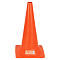 Конус дорожный 520мм, без световозвр.полос, оранжевый