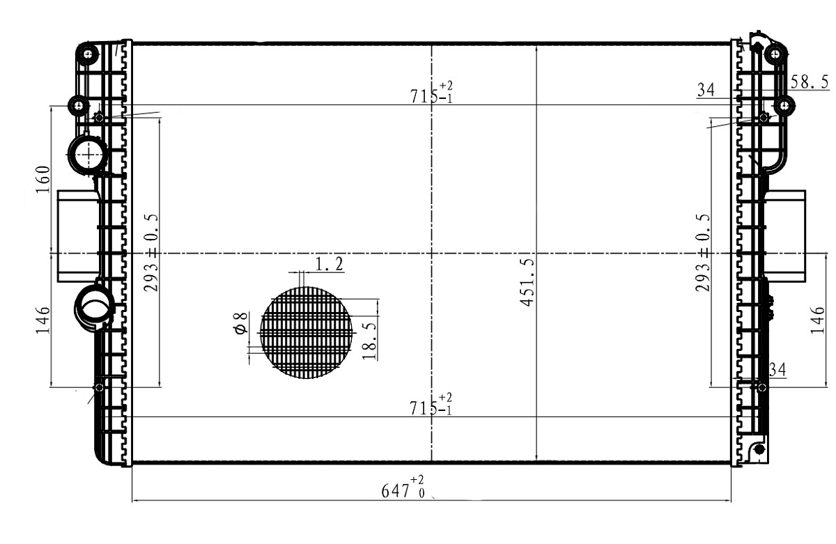 Радиатор охлаждения для автомобилей Daily (06-)