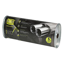 Глушитель универсальный (овальный) 131х221 с перфорированным диффузором L=540, d=42 (алюминизированная сталь)