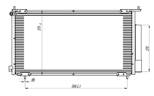Радиатор кондиционера для автомобилей CR-V (02-)