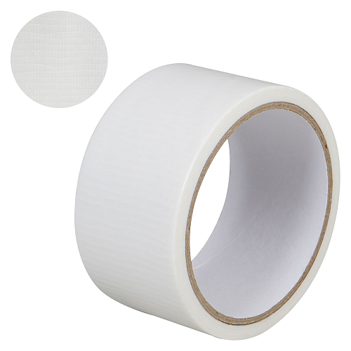 Лента клейкая армированная (скотч), 48мм*10м, белая