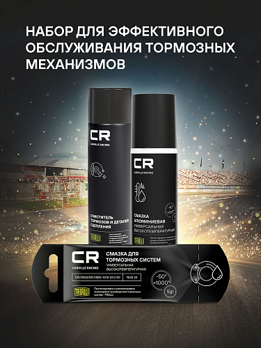 Набор для обслуживания тормозных систем: Очиститель тормозов, Алюминиевая смазка, Универсальная смазка для тормозных систем