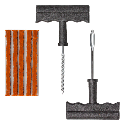 Ремкомплект для б/к шин Т-ручки (шило:для жгута+спиральное, жгуты 5 шт.)