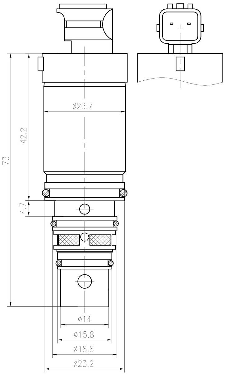 Клапан регулирующий компрессора кондиционера для автомобилей Volvo XC90 (07-)