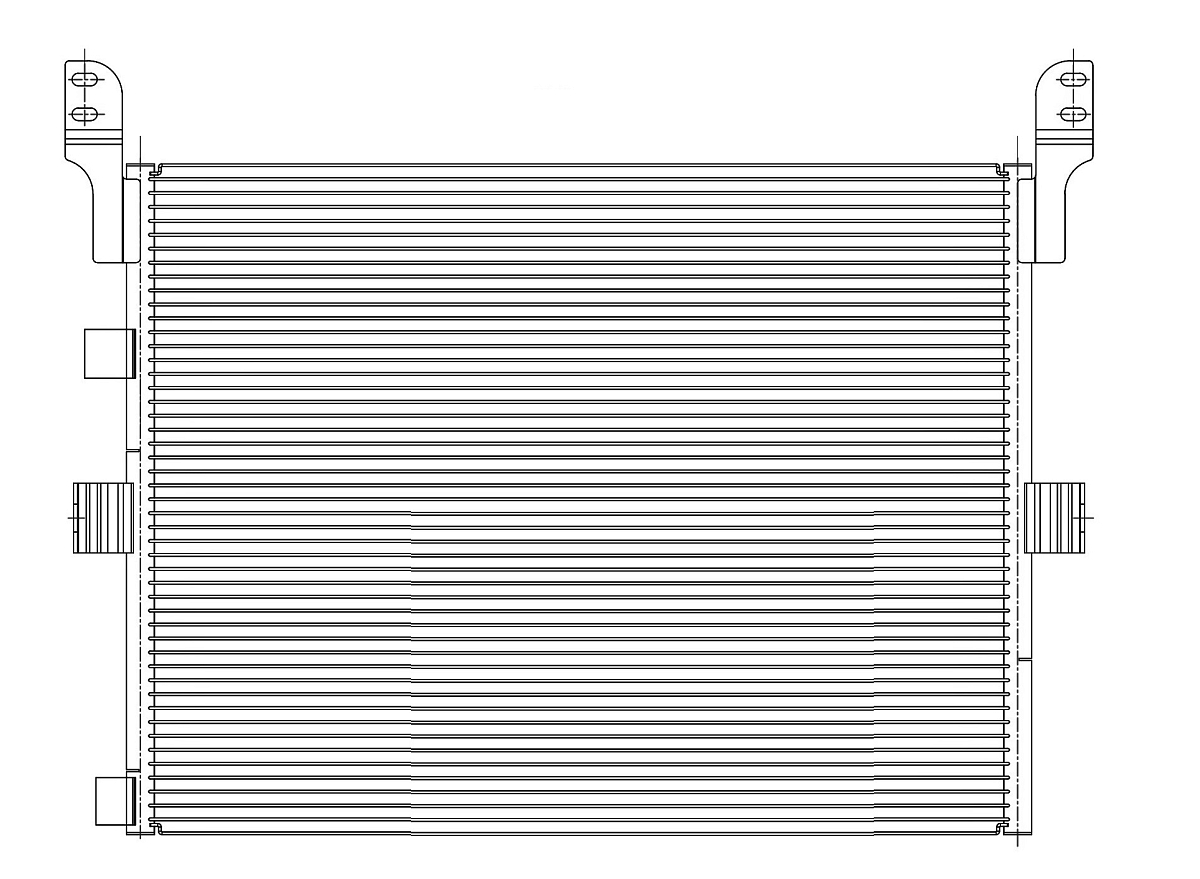 Радиатор кондиционера для автомобилей Kerax (05-)/Magnum (04-)
