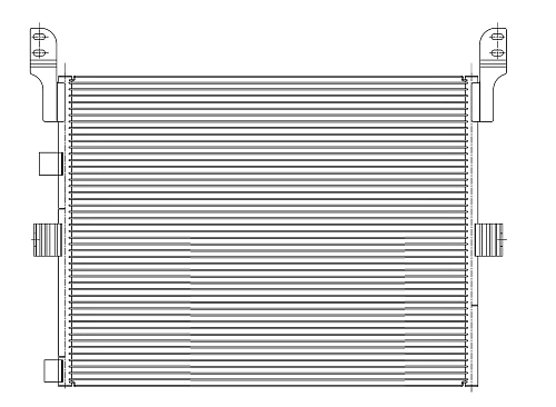 Радиатор кондиционера для автомобилей Kerax (05-)/Magnum (04-)