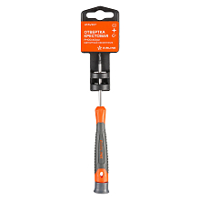 Отвертка крестовая PH00x60мм, магнитный наконечник, пласт.подвес