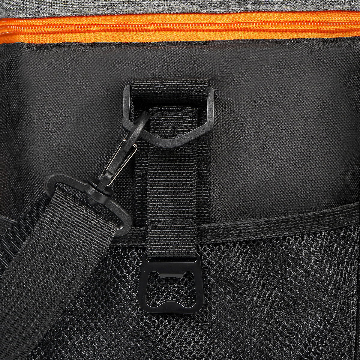 Сумка-холодильник (термосумка) PRO, 18л, 34*28*19.5см, водонепр., чер./сер.