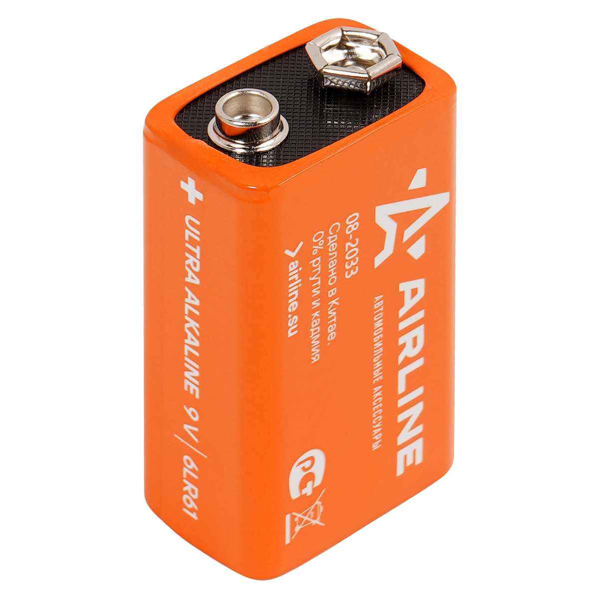 Батарейка 6LR61/Крона 9V щелочная 1 шт.