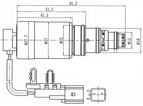 Клапан регулирующий компрессора кондиционера для автомобилей Volvo XC60 (08-)