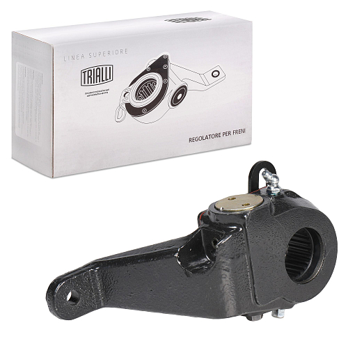 Рычаг тормоза регулировочный автоматический (трещотка) для автомобилей МАЗ средний левый / задний правый (эвольвентный, узкий шлиц)