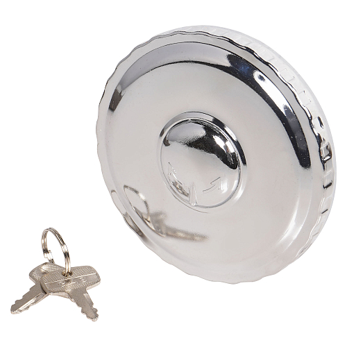 Крышка бензобака 80мм с замком, универсальная, полуоборотная, металлическая для а/м Камаз/DAF/Iveco/MAN/Volvo/Renault