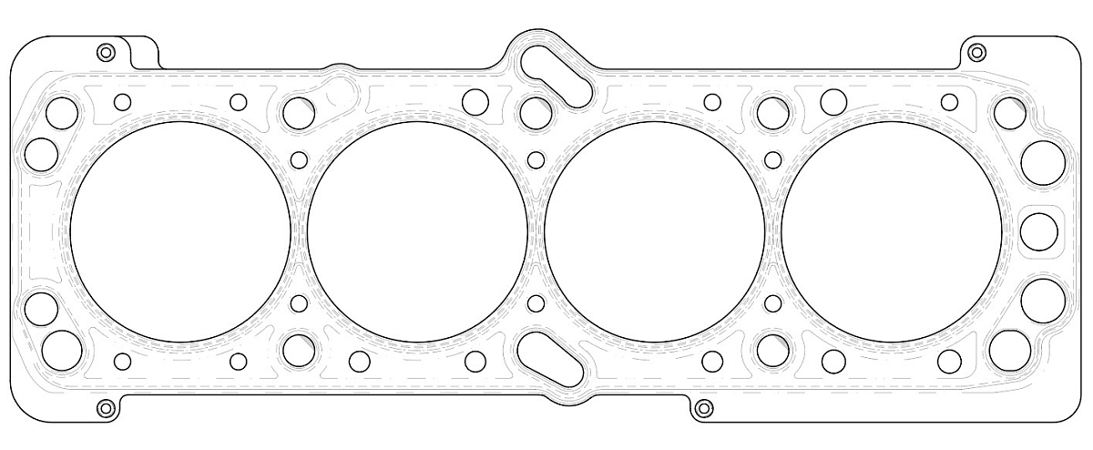 Прокладка ГБЦ для а/м Chevrolet Lacetti (04-)/Cruze (09-)/Daewoo Nexia (08-) 1.4i/1.6i [F14D3;F16D3]