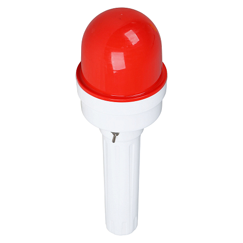Фонарь сигнальный светодиодн. ФС-4.1,215/85 мм для дорожных конусов/вех/барьер.,столб., пластик, красный