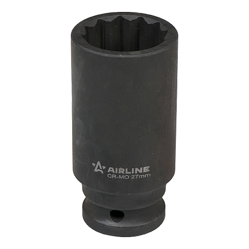 Головка ударная торцевая 1/2"DR двенадцатигранная 27мм, L=78мм