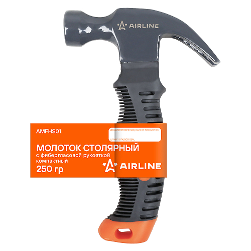 Молоток столярный с фибергласовой рукояткой 250гр, компактный