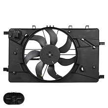 Электровентилятор охлаждения для автомобилей Opel Astra J (10-)/Chevrolet Cruze (09-) (с кожухом и резистором)