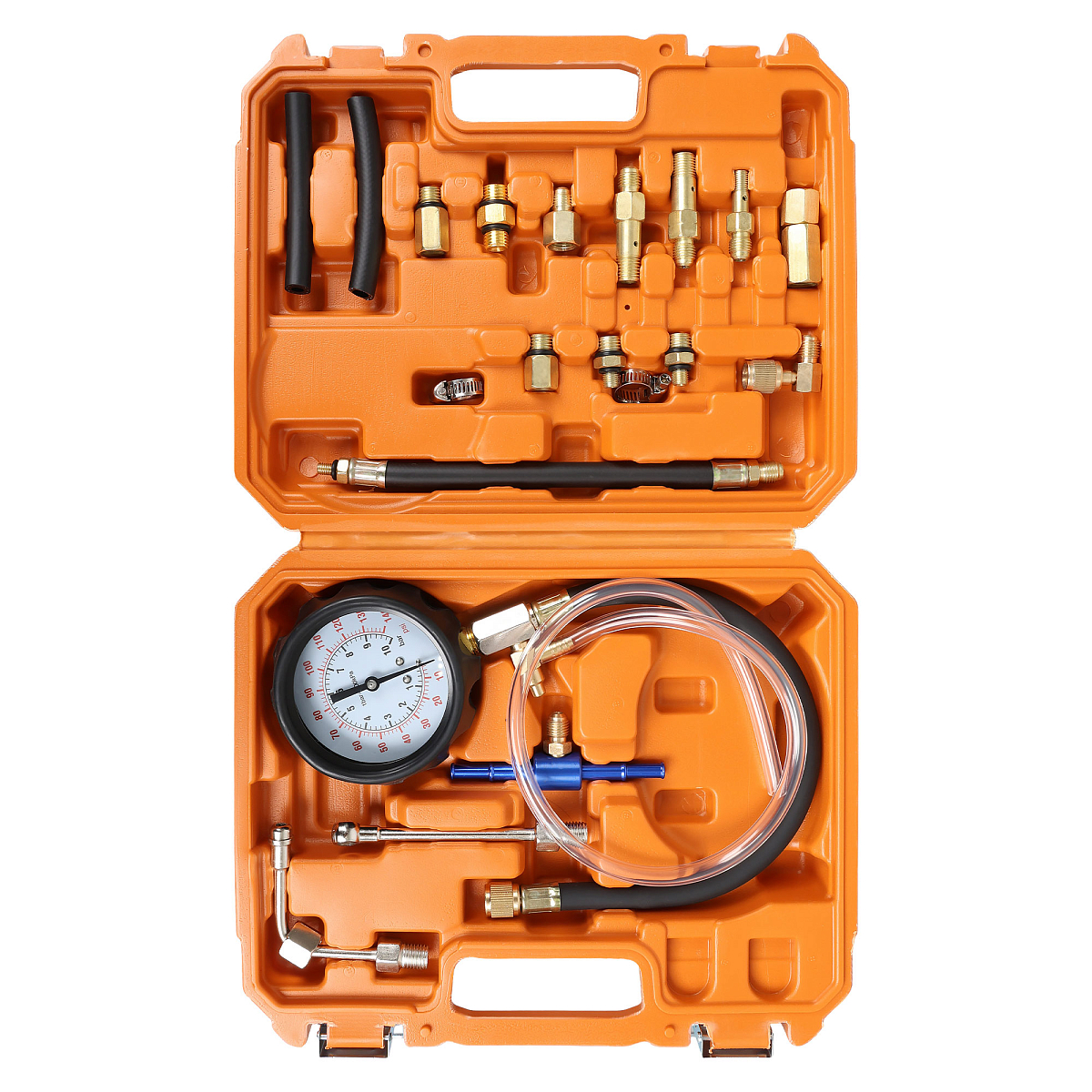 Тестер давления топлива PRO, набор 21пр., кейс