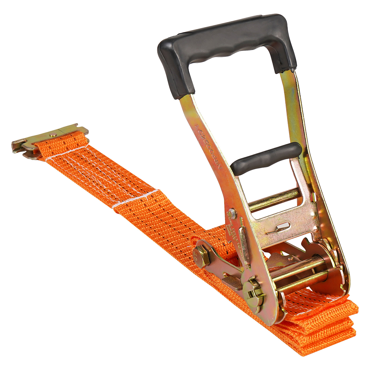 Ремень крепления груза для ЕВРОФУРЫ 2,5/5 т, 3,6 м, ширина 50 мм, с рельсовым креплением (крючки "ласточка")