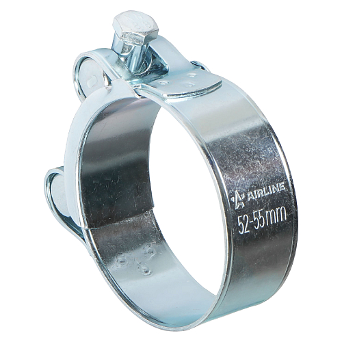 Хомут силовой 52-55/22мм, шарнирный, W1(оцинк.)