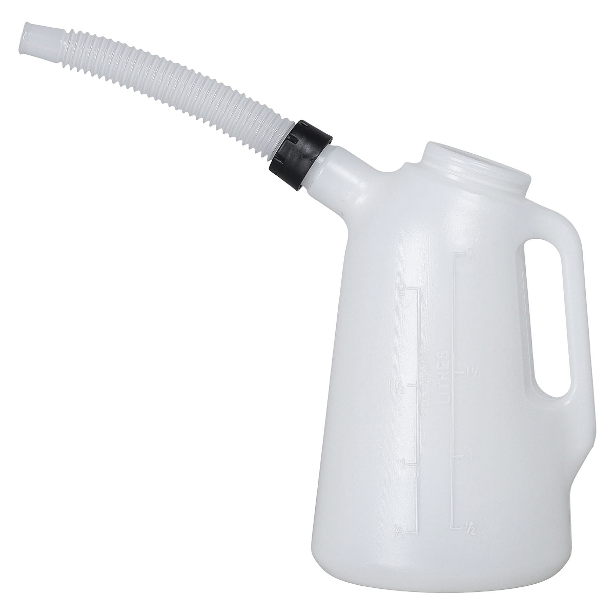 Емкость (лейка) мерная 2л пластиковая для масла и технических жидкостей