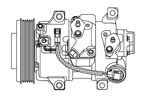 Компрессор кондиционера для автомобилей RAV4 (06-) 2.0i [3ZRFAE]