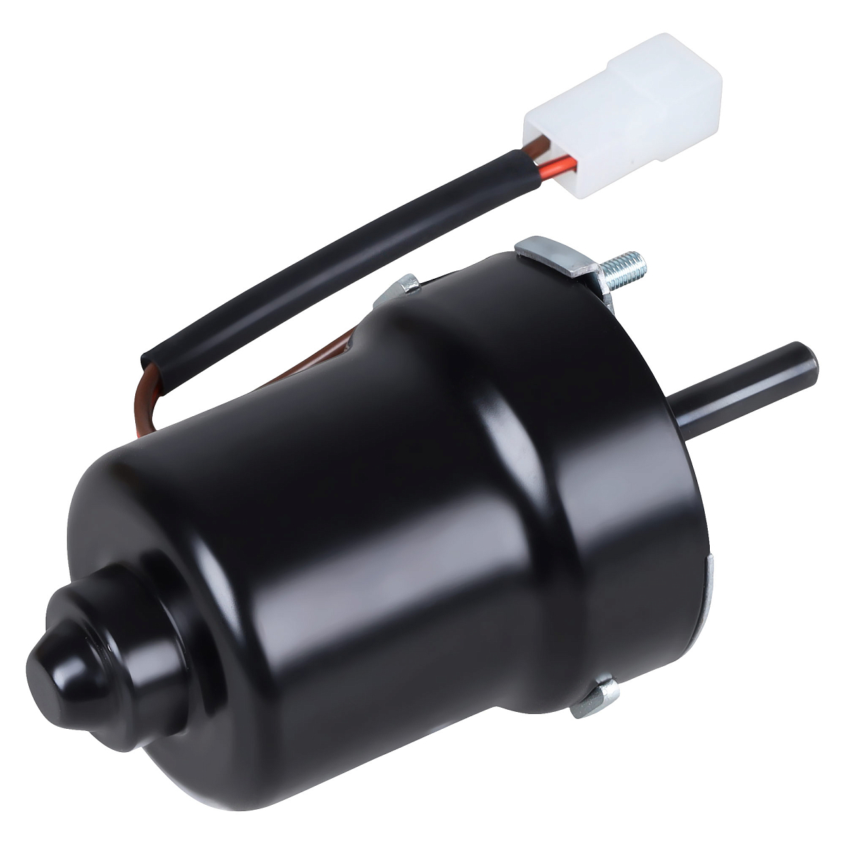 Электродвигатель вентилятора отопителя для автомобилей ГАЗ, МАЗ (МЭ237) 24В (без крыльчатки, шариковые подшипники)