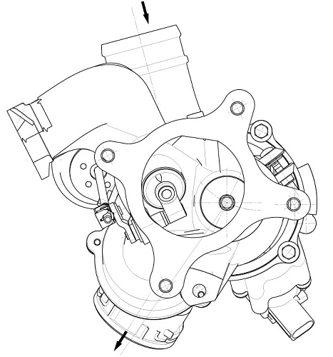 Турбокомпрессор для а/м Skoda Octavia (04-)/VW Passat B6 (05-) 1.8T [BZB;CDAA]