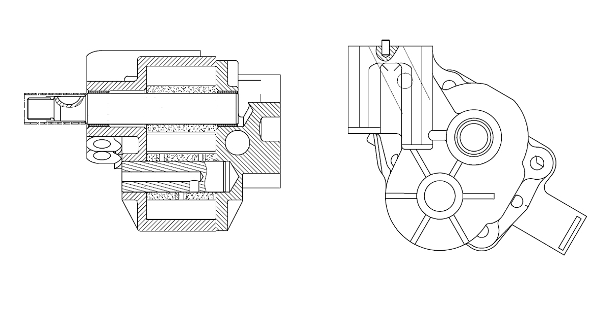 Насос масляный для автомобилей КАМАЗ (Евро 3) (без шестерни)