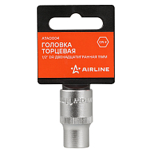 Головка торцевая 1/2"DR двенадцатигранная 11мм, L=38мм пласт.подвес