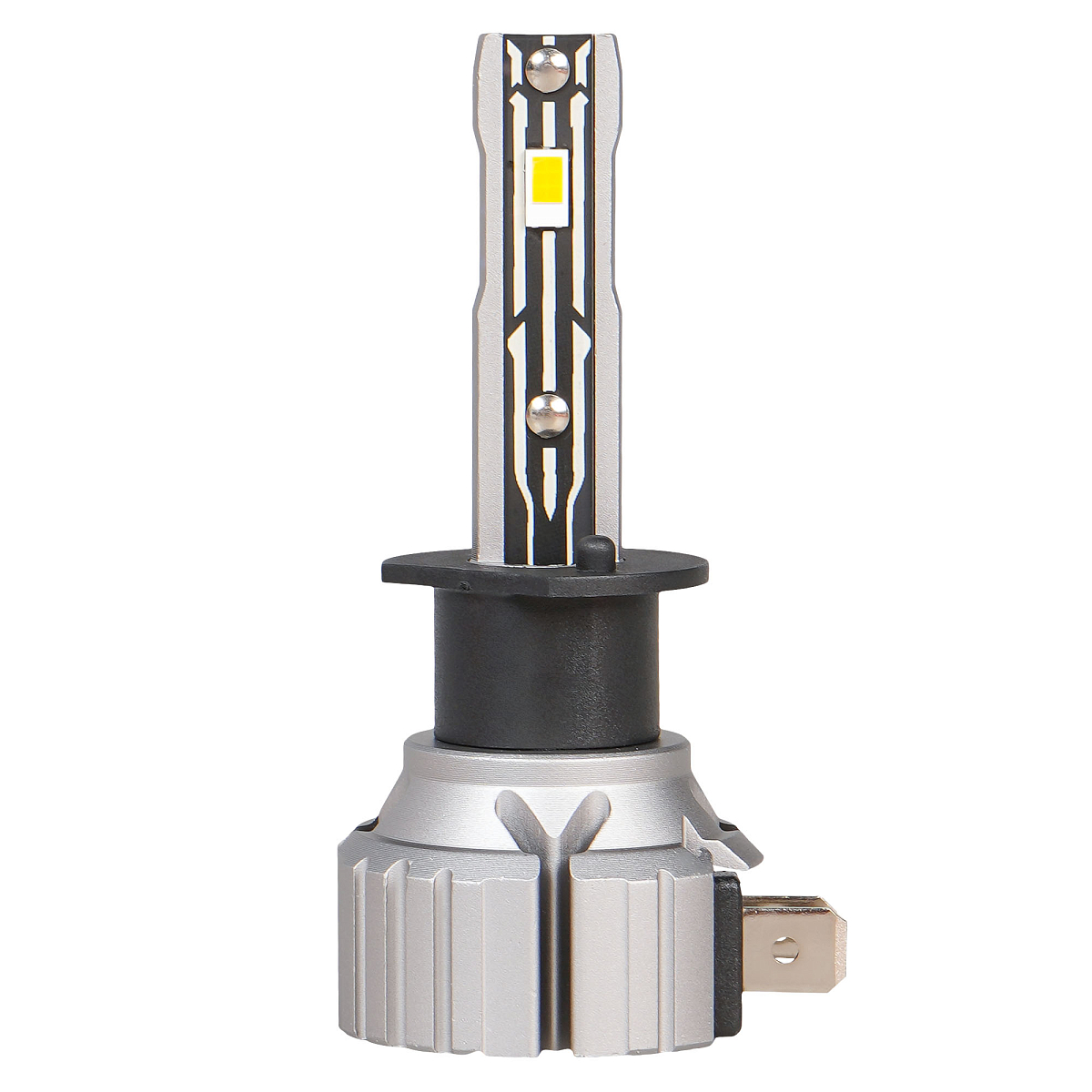 Лампа светодиодная H1 STANDARD, 17Вт, 4000Лм (2000Лм x 2), 3000К (Желтый), 12В, комплект 2 шт. МП-серия