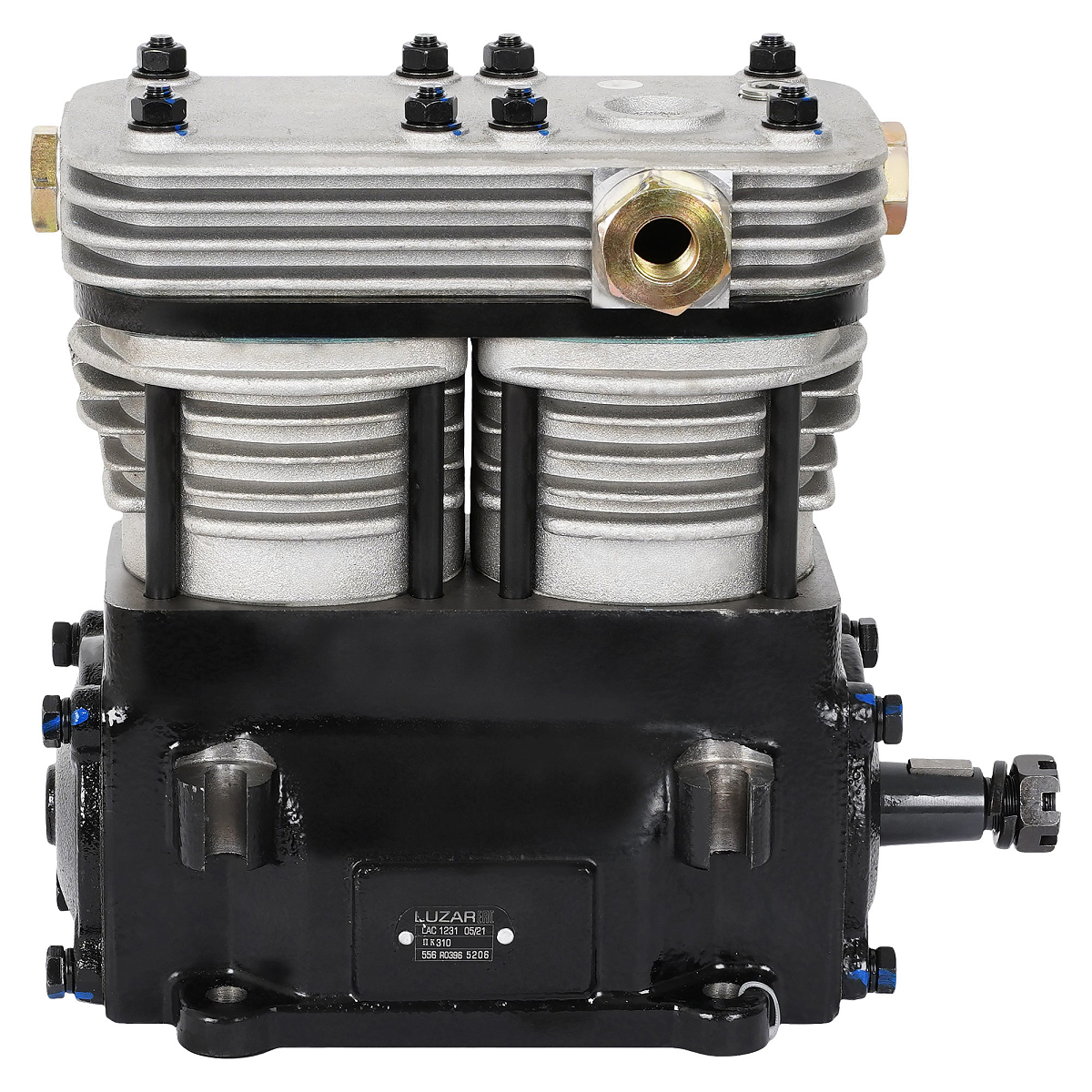 Компрессор воздушный для а/м МАЗ, УРАЛ (2 цилиндр.; шкив 172 мм. 320 л/мин) (аналог ПК-310) (LAC 1231)