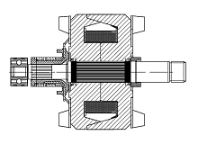 Ротор генератора для автомобилей Mitsubishi Lancer X (07-) 1.5i/1.6i/ASX (10-) 1.6i