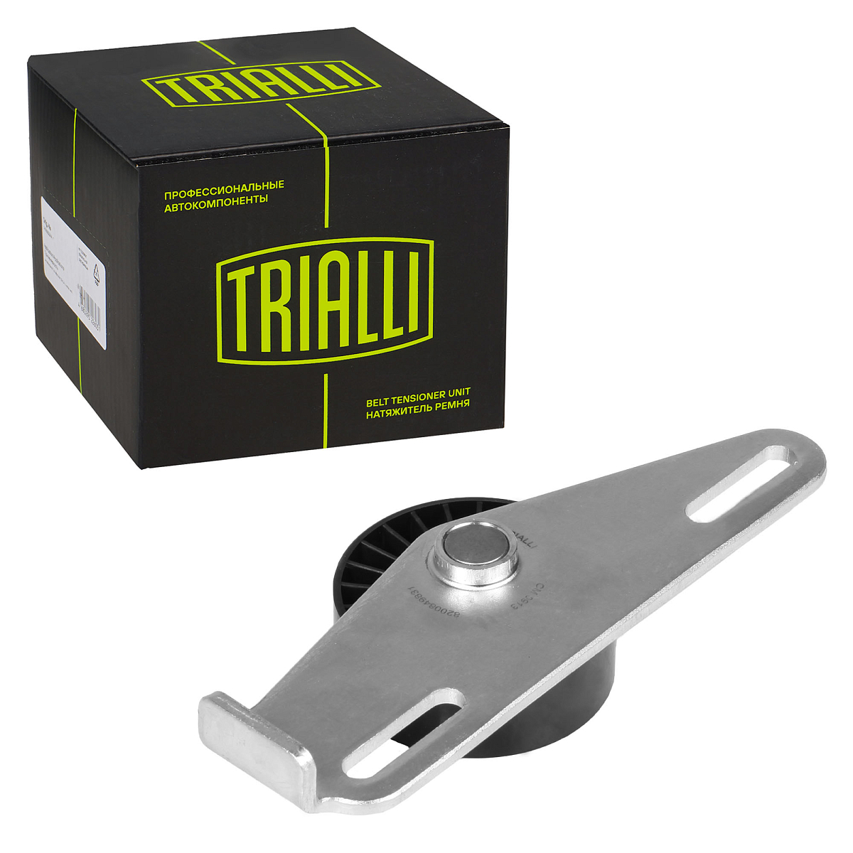 Ролик приводного ремня для автомобилей Renault Logan (08-) 1.4i/1.6i 8V (с ГУР без конд.) (с кронштейном)