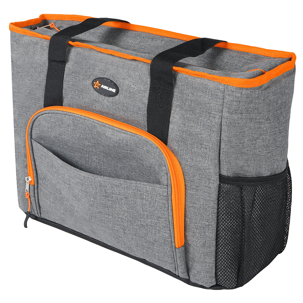 Сумка-холодильник (термосумка)"Пляжная", 27л, 42*33*20см, водонепр.,сер.